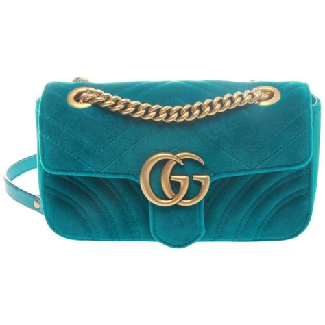 gucci marmont velvet petrol blue|gucci marmont small price.